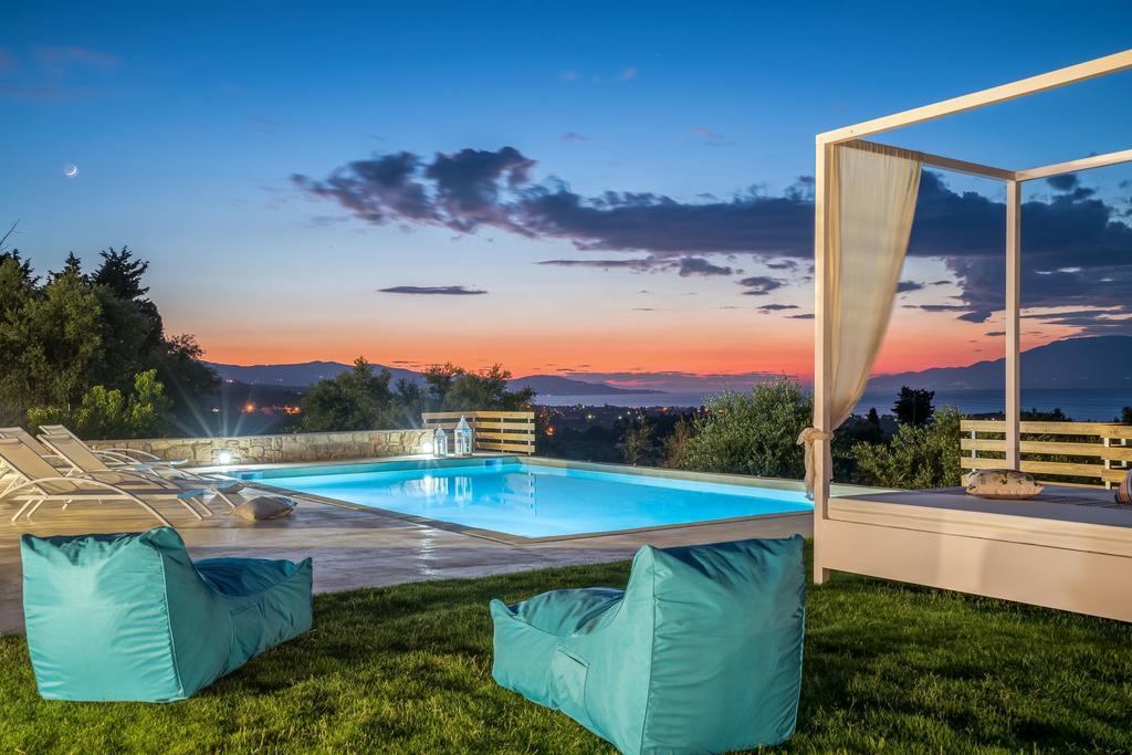 Villa Merovigli - Sea Views & Private Pool, Ideal For Large Groups, By Zantewize Tragaki Eksteriør billede