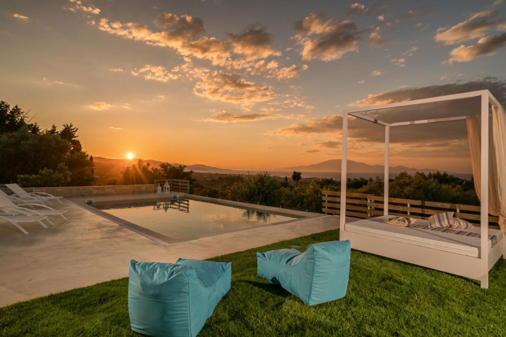 Villa Merovigli - Sea Views & Private Pool, Ideal For Large Groups, By Zantewize Tragaki Eksteriør billede